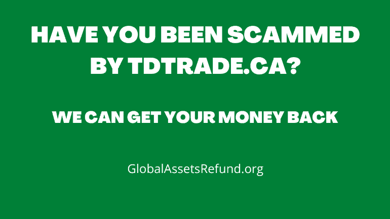 get your money back from tdtrade.ca
